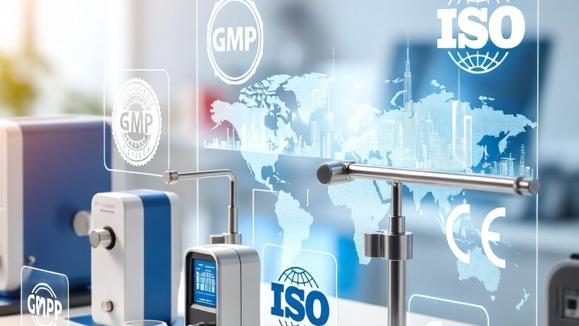 Quality standards and certifications with laboratory equipment