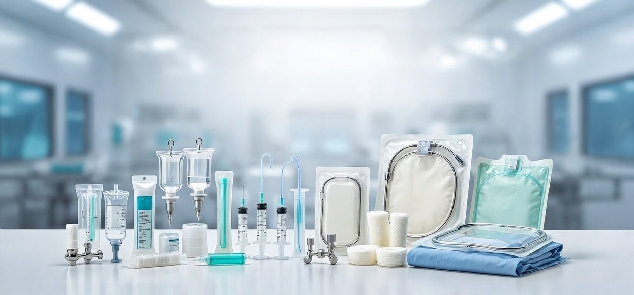 Medical supplies on a table